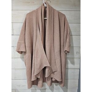 Anthropology Sleeping on Snow OS Mauve Knit Cardigan